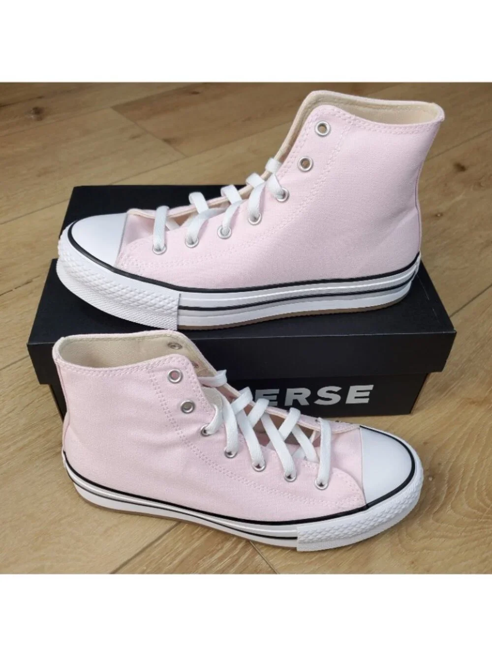 Converse Chuck Taylor All Star Lift Platform HI Kids 6 Y Sugar Berry Pink White